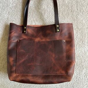 Portland leather medium tote